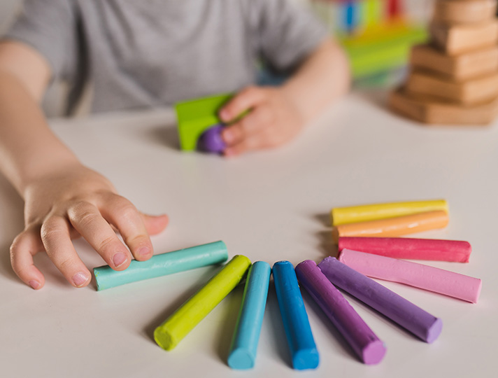 Children playing with toys